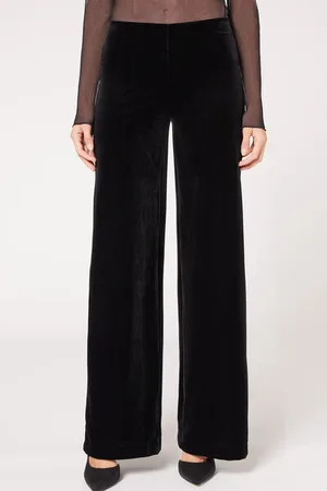 Calzedonia Pantaloni a Palazzo in Velluto Donna