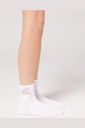 Calzedonia Calze Corte con Fiocco da Bambina Unisex