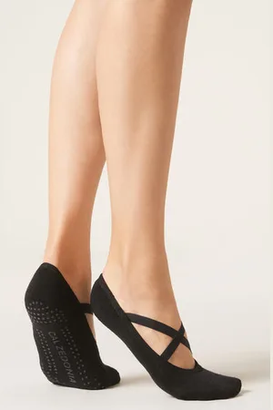 Calzedonia Calze Antiscivolo Pilates con Incrocio Donna