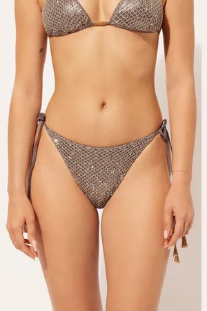 Calzedonia Brasiliana Lacci Costume Glittering Net Donna