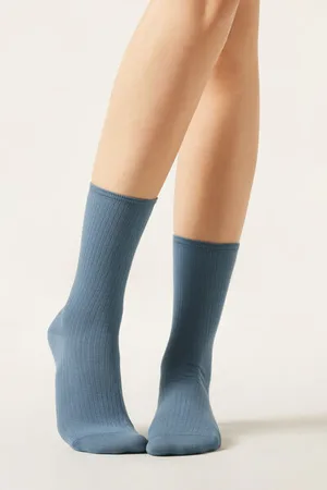 Calzedonia Calzini a Costine in Cotone Donna