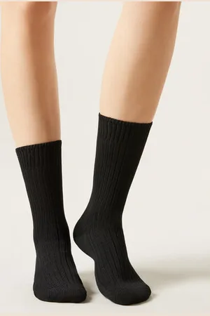 Calzedonia Calzini a Coste in Cotone Donna