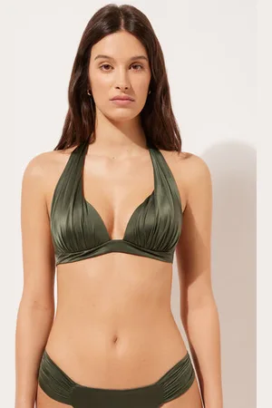Calzedonia Triangolo Imbottito Graduato Costume Shiny Satin Donna