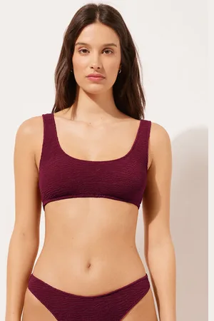Calzedonia Top Canotta Costume Crinkle Waves Donna