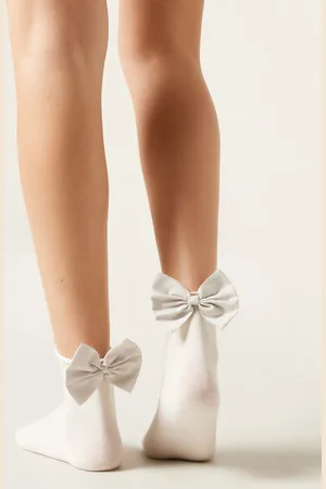 Calzedonia Calze con Fiocco in Cotone Donna
