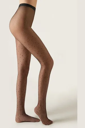 Calzedonia Collant a Rete con Brillantini Donna