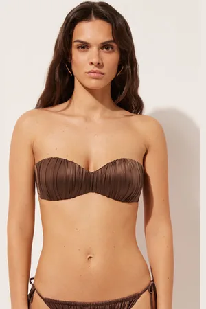 Calzedonia Fascia Imbottitura Graduata Costume Shiny Satin Donna