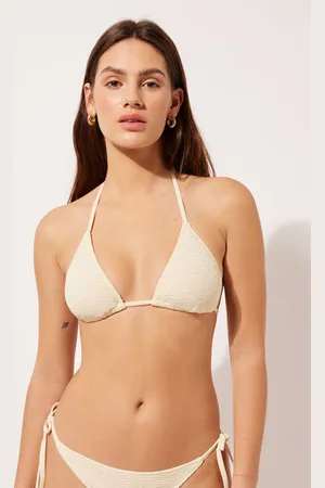 Calzedonia Triangolo con Imbottitura Estraibile Costume Crinkle Waves Donna