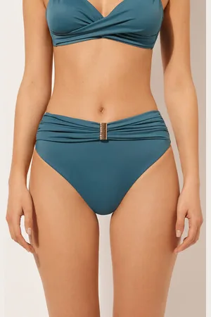 Calzedonia Slip Alto Drappeggiato Scultura Donna