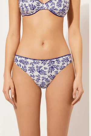 Calzedonia Slip Costume Blue Corals Donna
