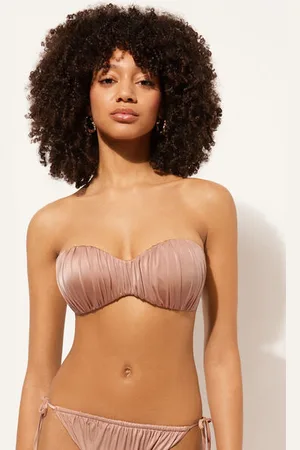 Calzedonia Fascia Imbottitura Graduata Costume Shiny Satin Donna
