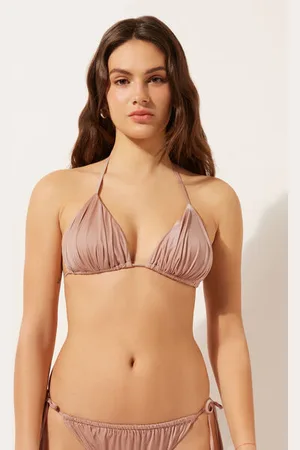 Calzedonia Triangolo Imbottiture Estraibili Costume Shiny Satin Donna