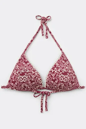 Calzedonia Push up Imbottito Costume Botanic Bordeaux Donna