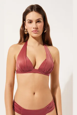Calzedonia Triangolo Imbottito Graduato Costume Shiny Satin Donna