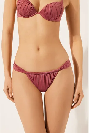 Calzedonia Brasiliana Fianchetti Sottili Costume Shiny Satin Donna