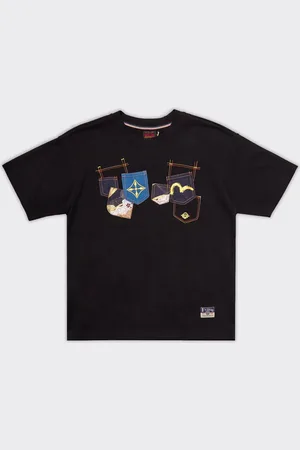 Evisu T-Shirt Multi-Pocket Nera