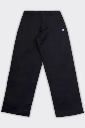Champion Pantalone Straight Hem Nero