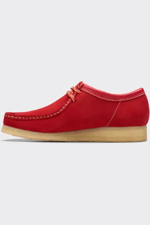 Clarks Sneakers Wallabee Suede Rosse