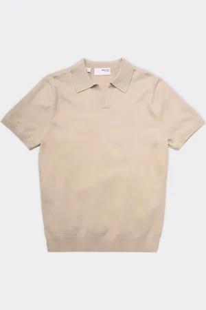 SELECTED Polo Teller SS Knit