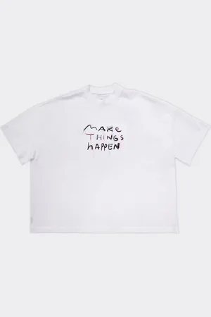 BONSAI T-Shirt Make Things Happen Oversize Fit Bianca
