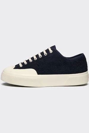 Superga Sneakers 2432 Works Hairy Suede Blu Navy