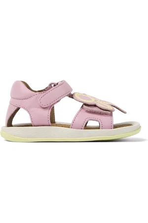 Camper Twins - Sandali per PRIMI PASSI - ,Giallo, taglia 21, Pelle liscia