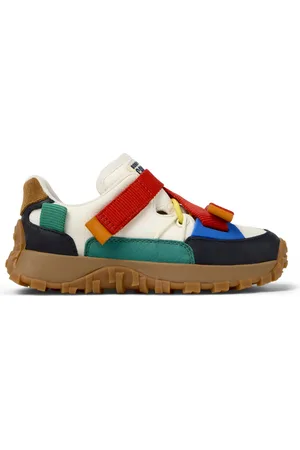 Camper Bobo Choses x - Sneaker per Bimbe - ,Blu,Arancione, taglia 28, Tessuto in cotone/Pelle liscia