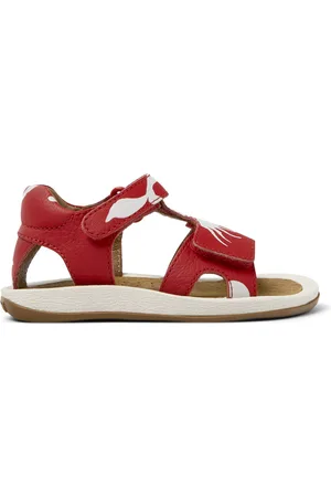 Camper Twins - Sandali per PRIMI PASSI - ,Bianco, taglia 21, Pelle liscia