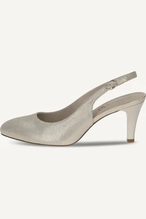 Caprice Scarpe con cinturino alla caviglia, , in Cuoio con Tacco texano