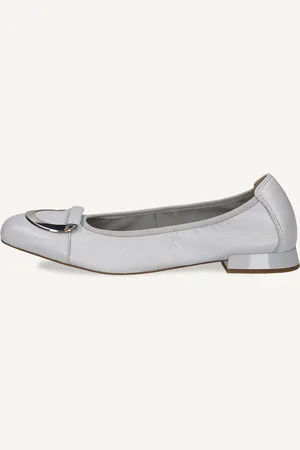 Caprice Ballerina, , in Cuoio con Tacco a forma di trapezio