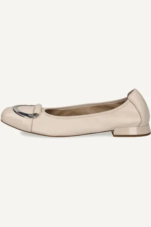 Caprice Ballerina, , in Cuoio con Tacco a forma di trapezio