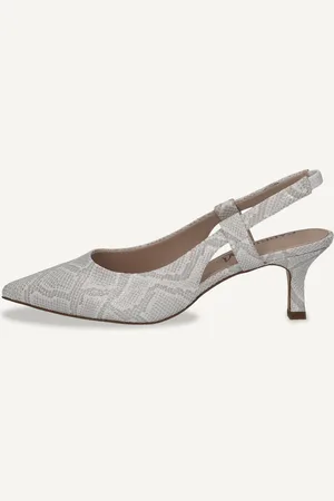 Caprice Scarpe con cinturino alla caviglia, , in Cuoio con Tacco a forma di trapezio