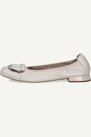Caprice Ballerina, , in Cuoio con Tacco a forma di trapezio