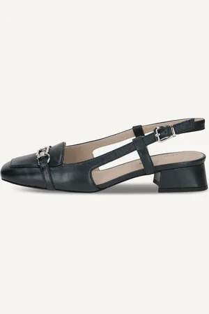 Caprice Scarpe con cinturino alla caviglia, , in Cuoio con Tacco a forma di trapezio