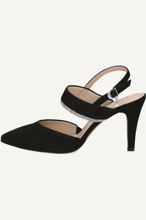 Caprice Scarpe con cinturino alla caviglia, , in Cuoio con Tacco texano