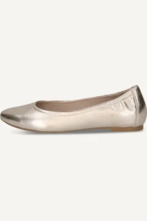 Caprice Ballerina, , in Cuoio con Tacco a blocchetto