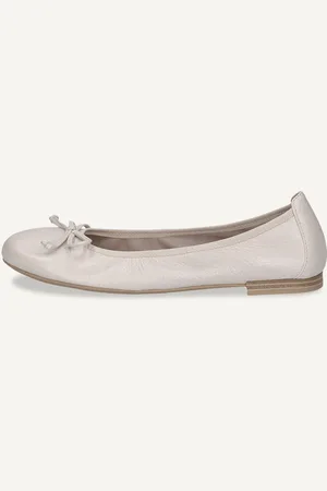 Caprice Ballerina, , in Cuoio con Tacco a blocchetto