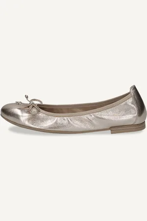 Caprice Ballerina, , in Cuoio con Tacco a blocchetto