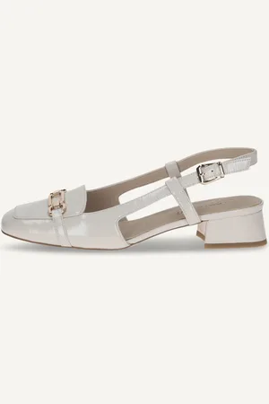 Caprice Scarpe con cinturino alla caviglia, , in Cuoio con Tacco a forma di trapezio