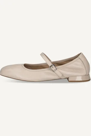 Caprice Ballerina, , in Cuoio con Tacco a forma di trapezio