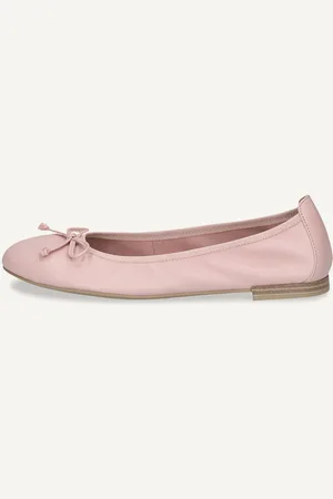 Caprice Ballerina, , in Cuoio con Tacco a blocchetto