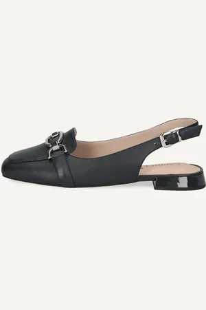 Caprice Scarpe con cinturino alla caviglia, , in Cuoio con Tacco a forma di trapezio