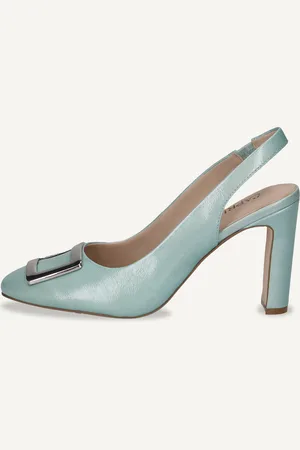 Caprice Scarpe con cinturino alla caviglia, , in Cuoio con Tacco a blocchetto
