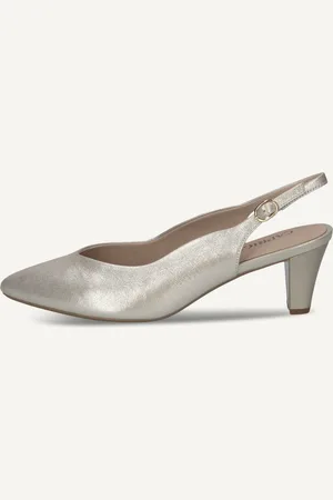 Caprice Scarpe con cinturino alla caviglia, , in Cuoio con Tacco texano