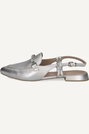 Caprice Scarpe con cinturino alla caviglia, , in Cuoio con Tacco a blocchetto