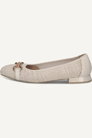 Caprice Ballerina, , pelle e tessuto con Tacco a forma di trapezio