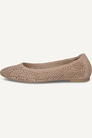 Caprice Ballerina, , in Cuoio con Tacco a blocchetto