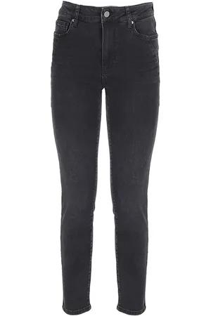 Paige Jeans "hoxton Ankle" In Denim Di Misto Cotone