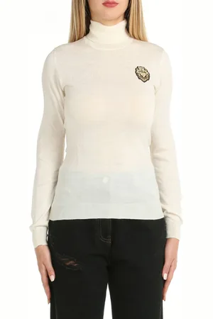 Moschino Maglia A Collo Alto Con Patch