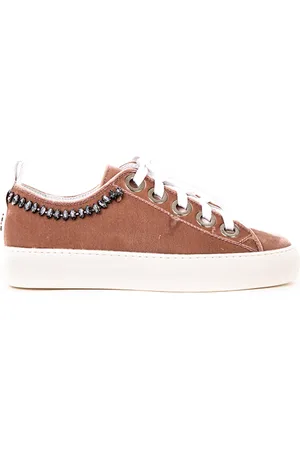 Nº21 Sneakers In Velluto Con Applicazioni